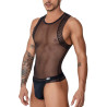 CandyMan Débardeur Transparent en Mesh BASTET Noir
